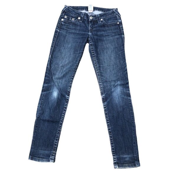 True Religion Jeans Size 26 SKINNY Blue - Picture 3 of 7